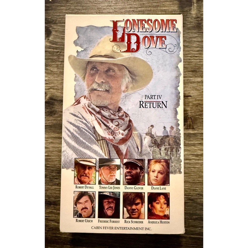 Cabin Fever Lonesome Dove Part IV Return VHS Western Robert Duvall Tommy Jones